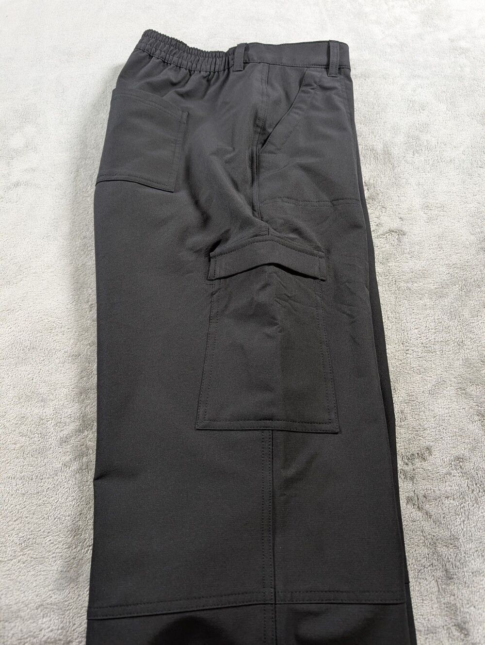 Old Navy Stretch Tech Pants L Black Cargo Quick Dry Activewear Go H2O - Picture 4 of 13